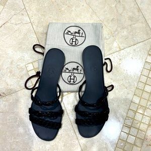 Hermes rivage rubber sandals
